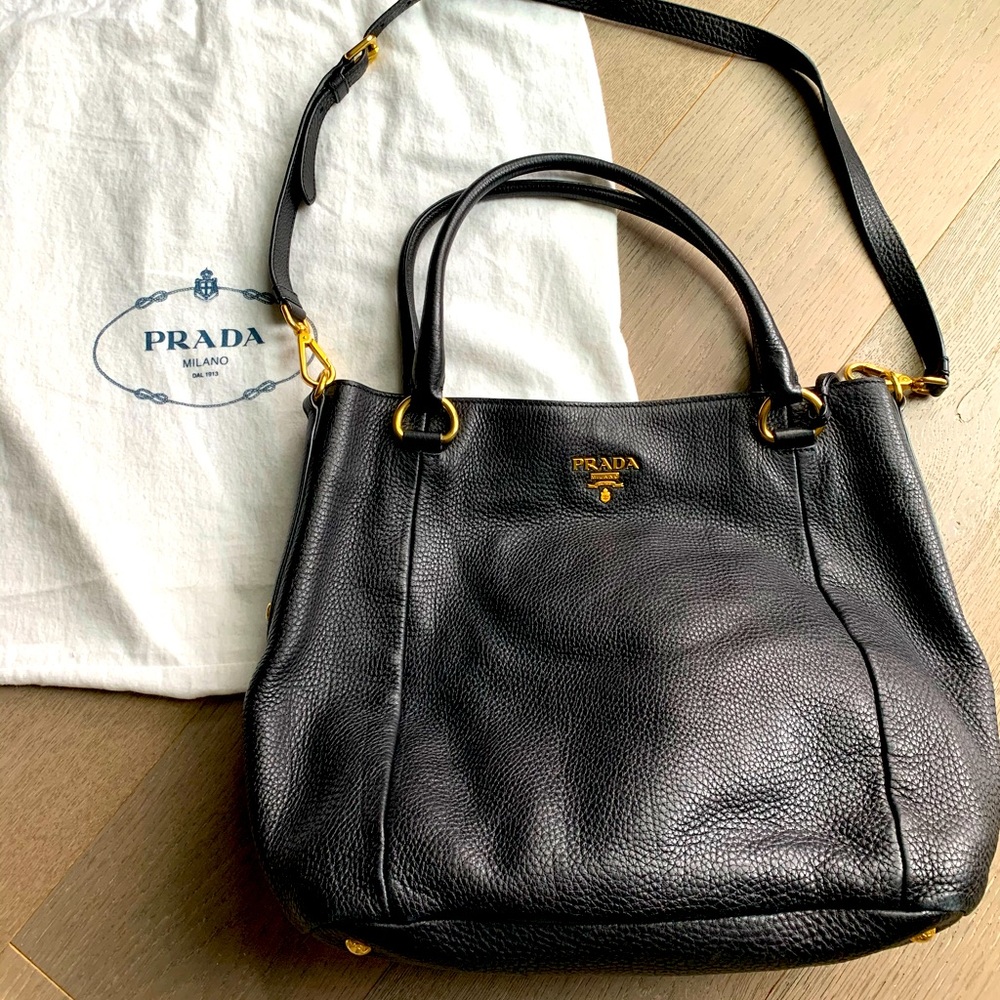 Prada Vitello Daino Shopping Tote